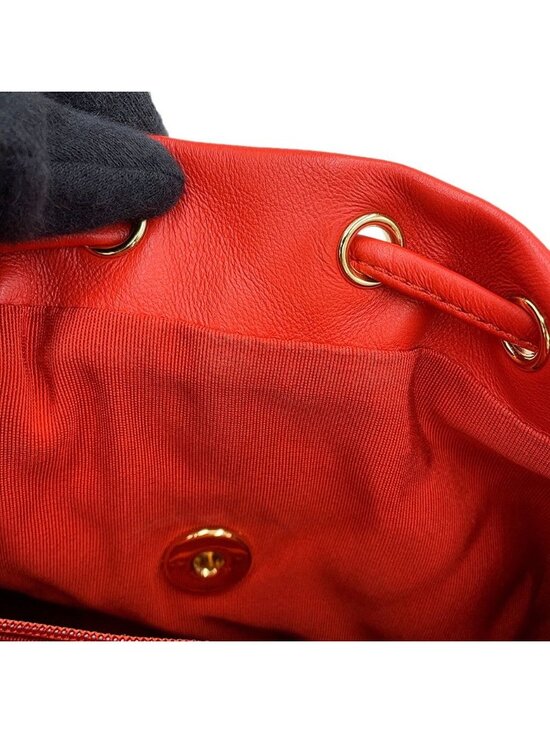 Chanel Backpack Quilted CC Logo Lambskin